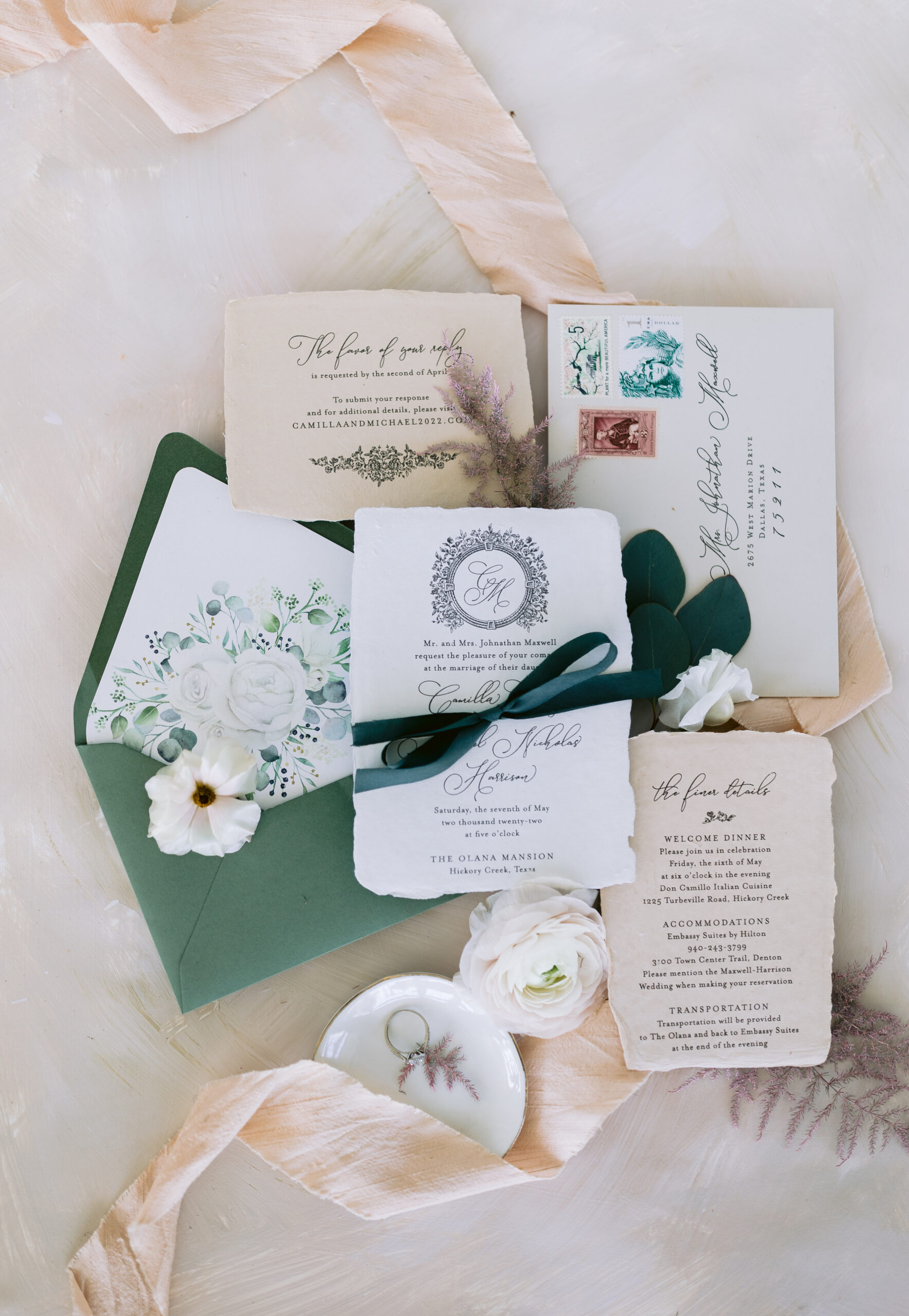 wedding stationary, invites and detail photography