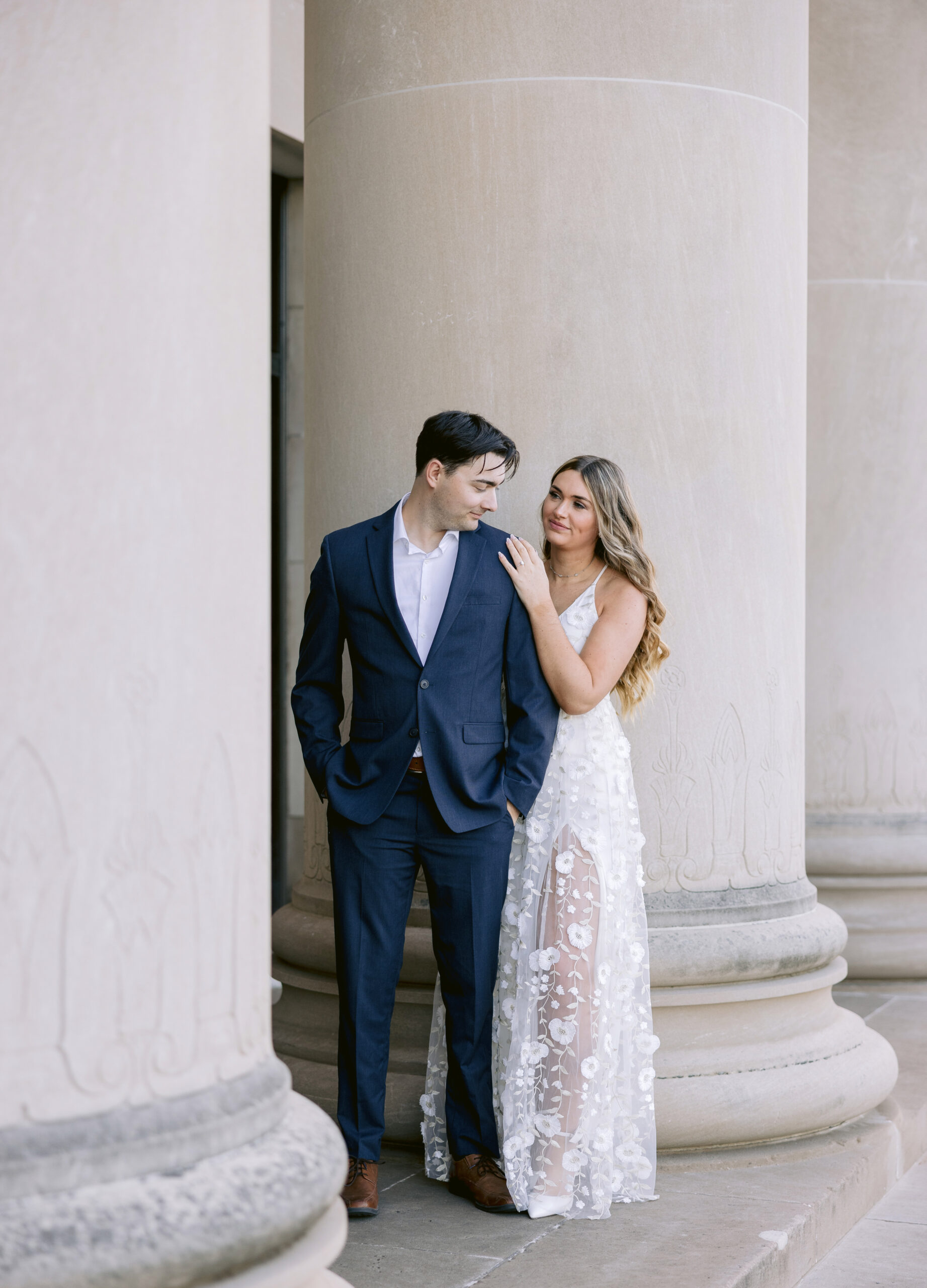 bride and groom portrait of their engagement photos by Tatyana Zadorin Photography