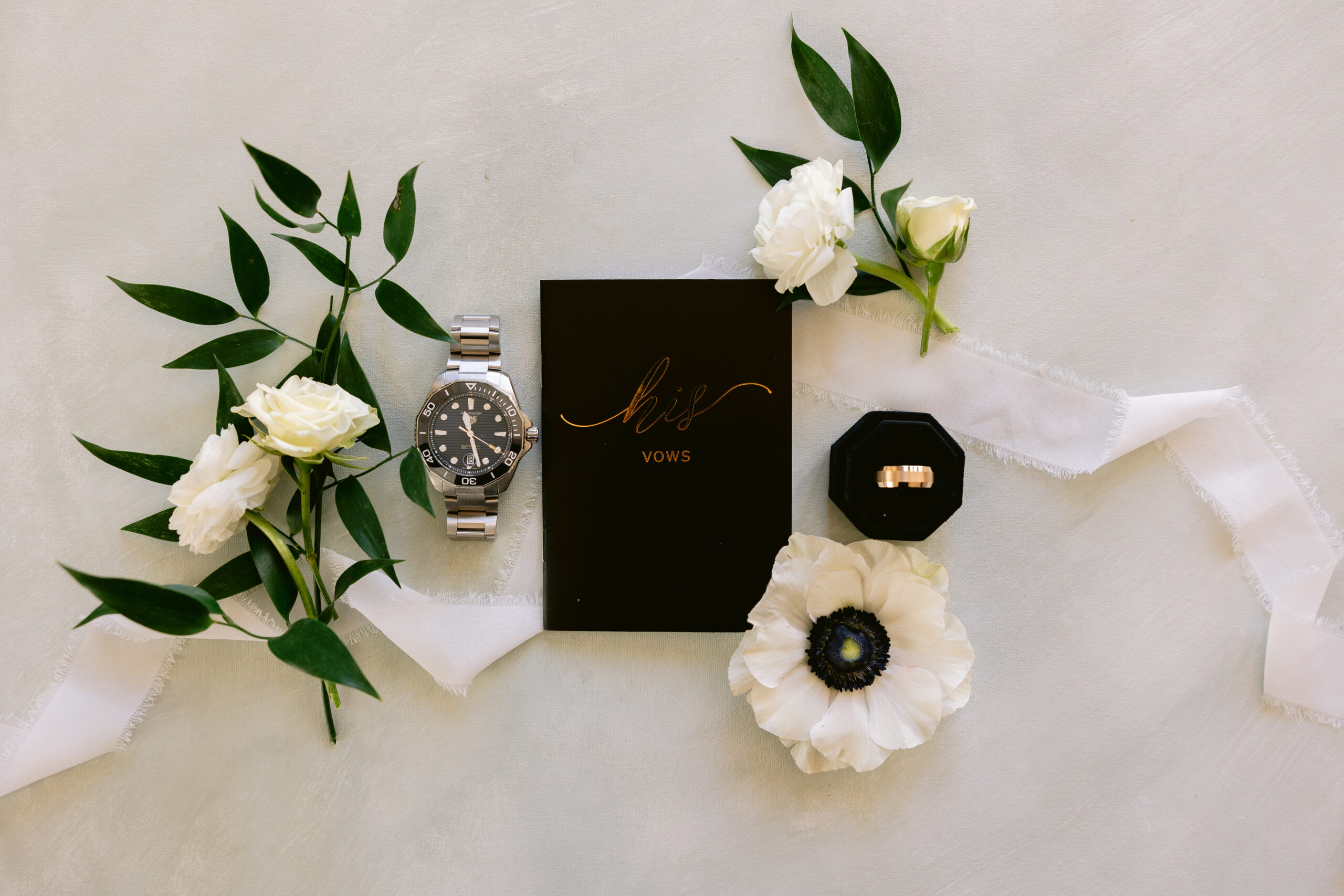 Grooms details, watch, wedding ring, Branson missouri wedding. Garden chapel wedding