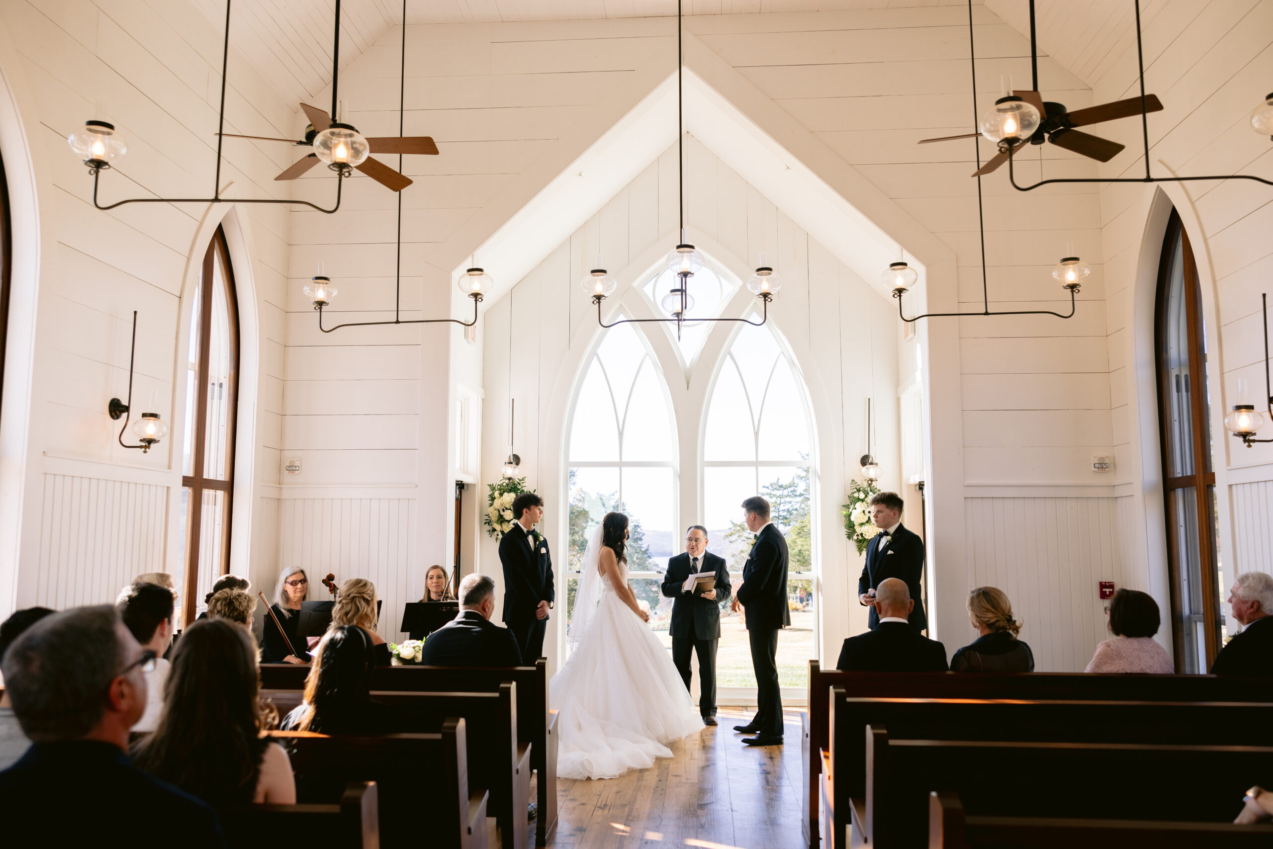 Garden Chapel Ceremony, Bride and groom getting married, Branson wedding photography. Wedding photographer, Midwest wedding photographer. 