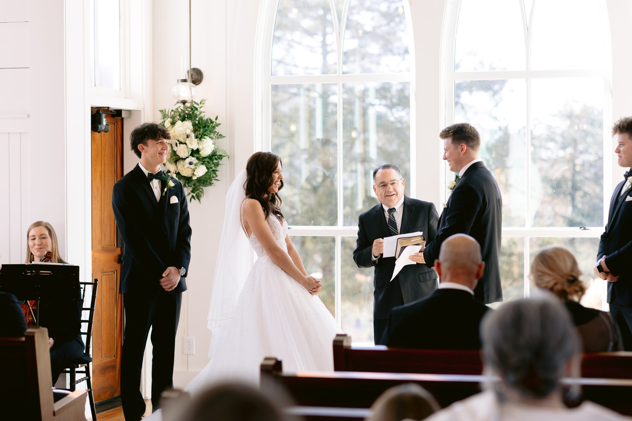 bride and groom reading their vows photographed by Tatyana Zadorin Photography