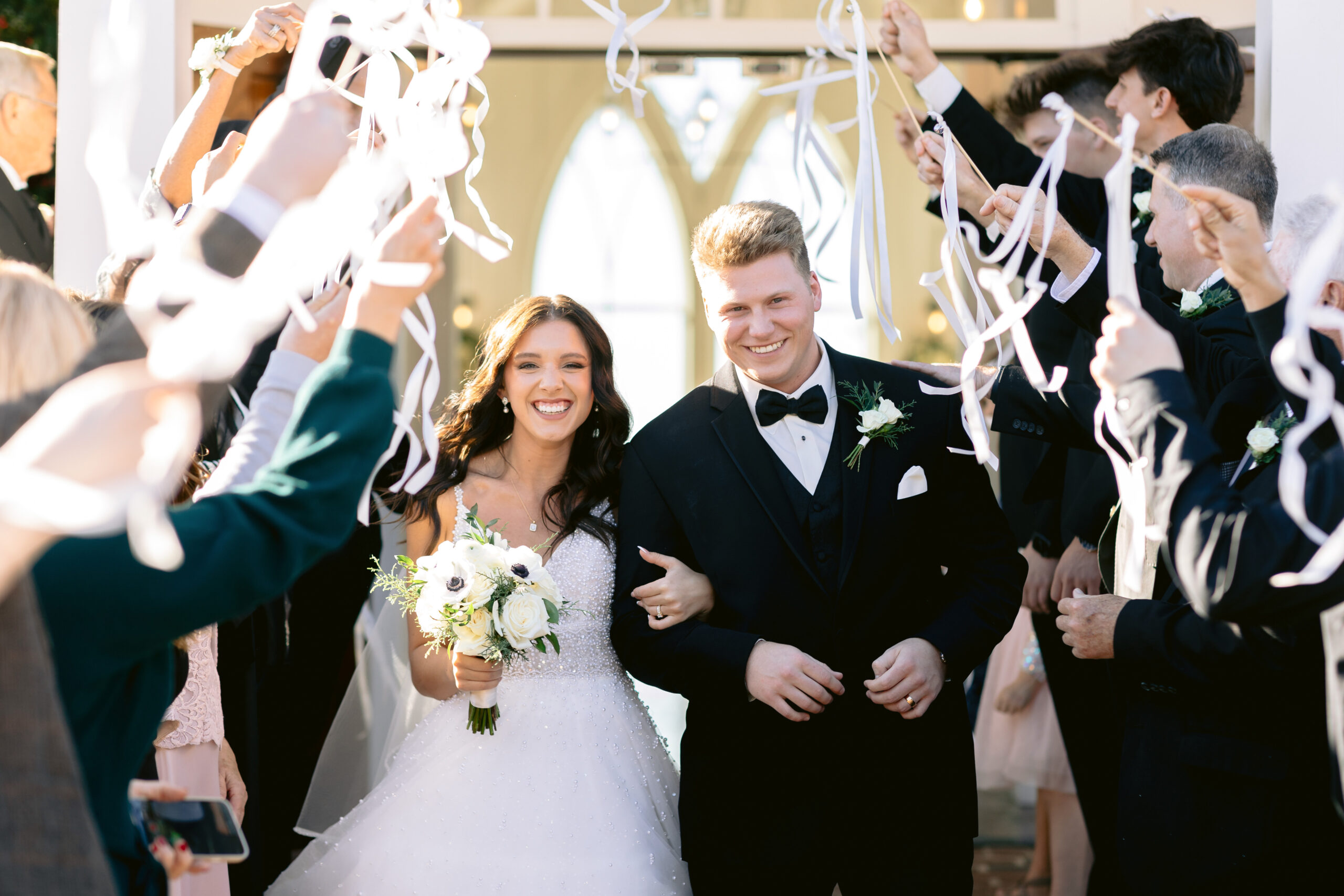 Bride and groom grand ceremony exit. Photographed by Tatyana Zadorin Photography. Garden Chapel Big Cedar, Wedding photography, midwest wedding photographer, Springfield wedding photographer