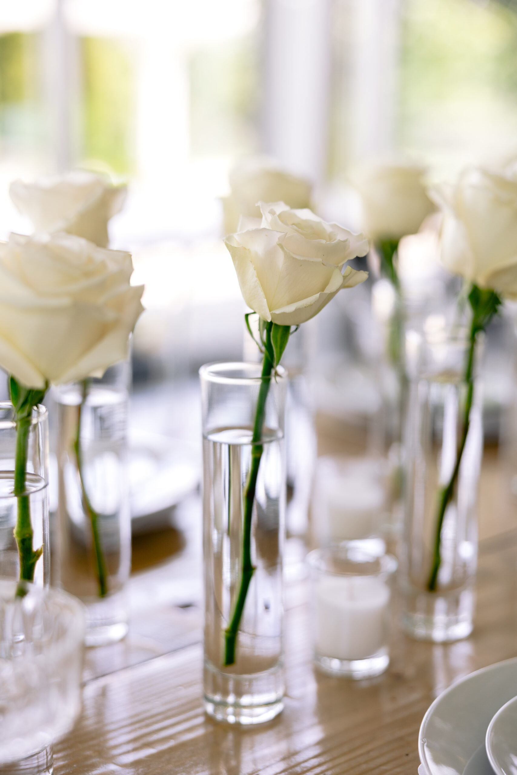 Center pieces wedding decor at the Greenhouse Two Rivers shot by Tatyana Zadorin Photography